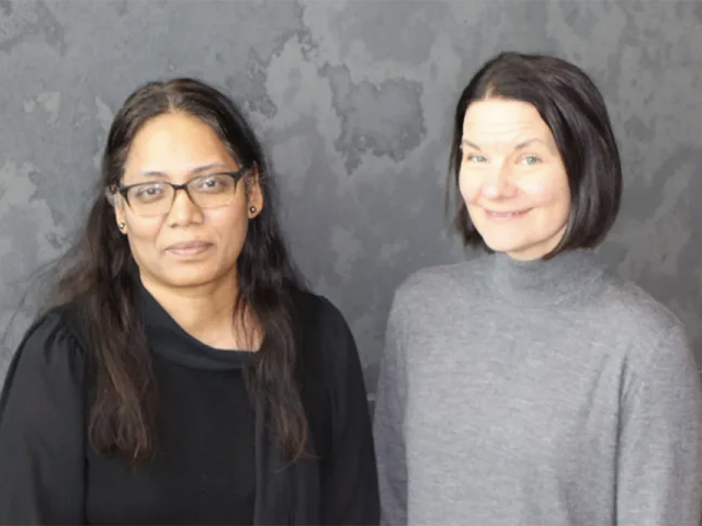 Victoria D’Souza (left) and Emily Balskus