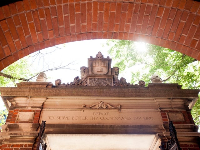 Dexter gate "depart to serve better thy country and thy kind"