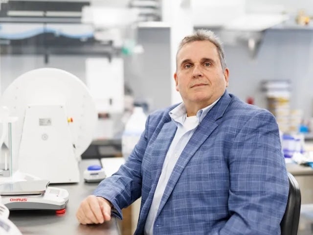 Ed Doherty in a lab