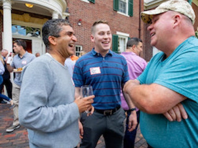 Harvard Veterans Alumni Organization welcome back barbeque