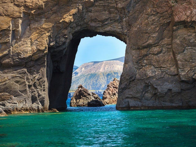 Lipari Italy cliffs and rocks