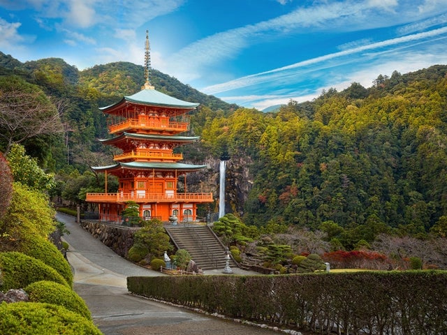 Pagoda of Seiganto Temple in Wakayama, Japan