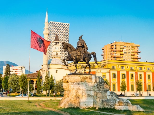 Statue in Albania