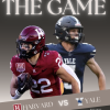 Harvard and Yale Football players running with football