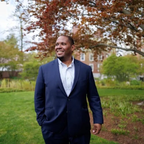 Rob Watson on the Harvard campus