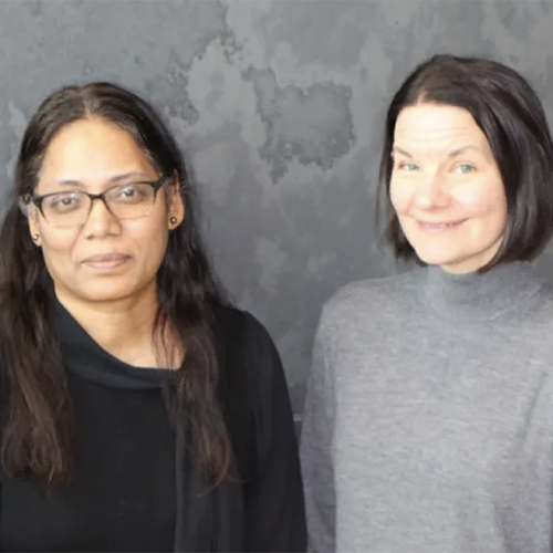 Victoria D’Souza (left) and Emily Balskus