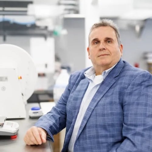Ed Doherty in a lab