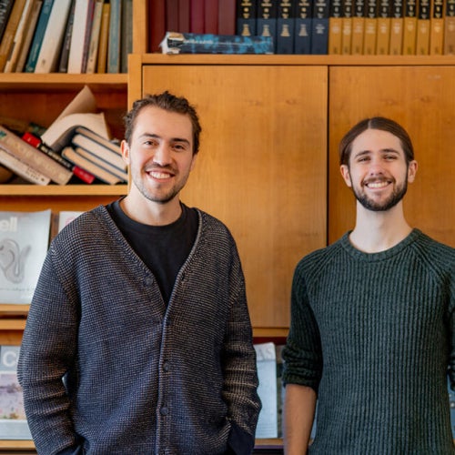 Daniel Faccini, PhD student, and Julius Tabin, PhD student