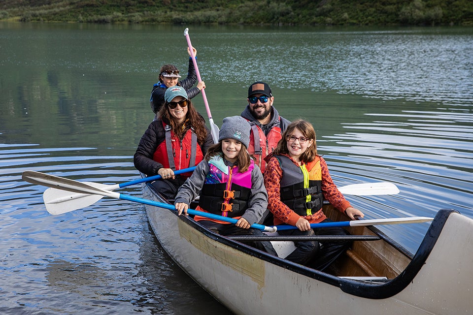 family canoe