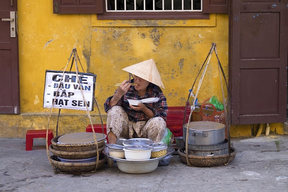 Woman eating