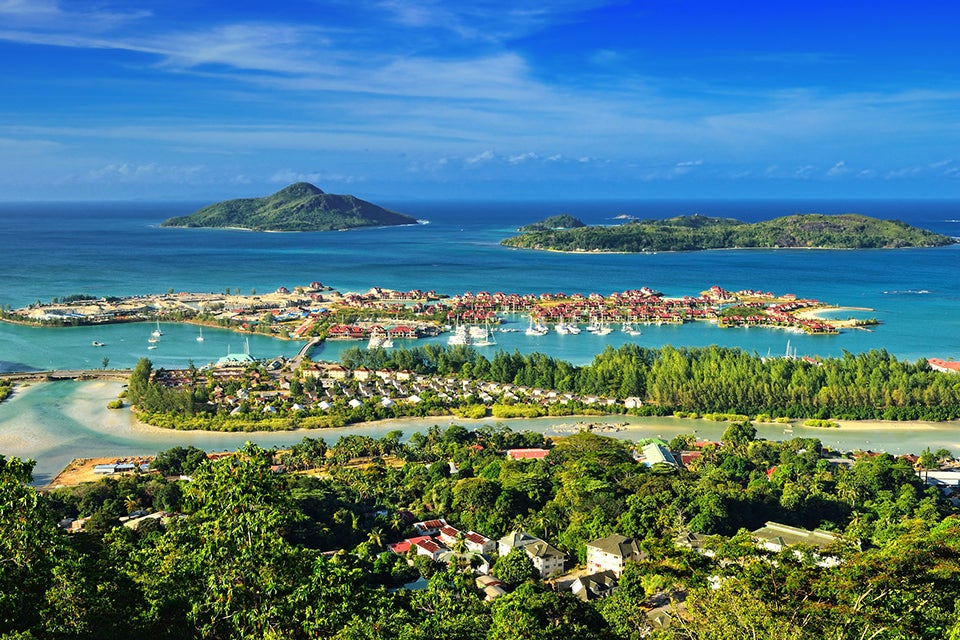Ariel view of coastline