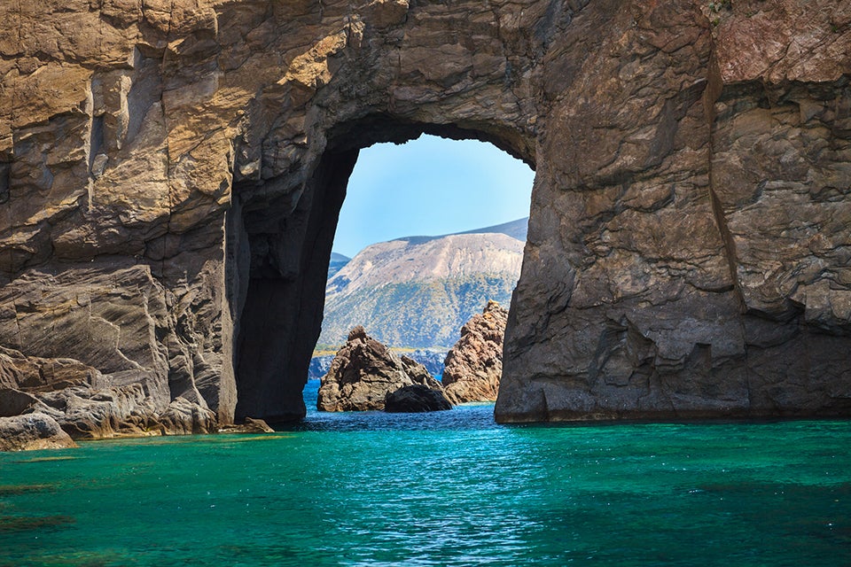 Lipari Italy cliffs and rocks