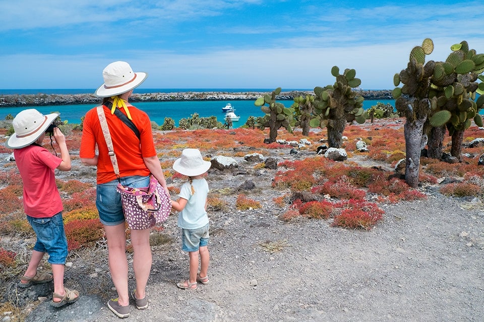 Family in Galapagos
