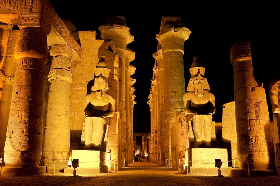 Luxor, Egypt nighttime