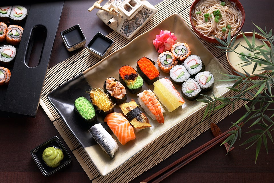sushi platter