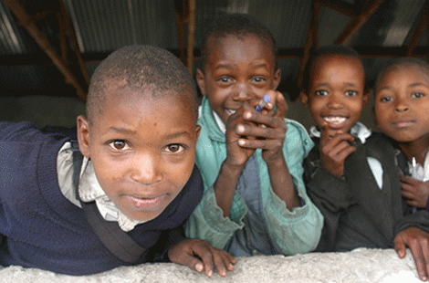 Tanzanian school children