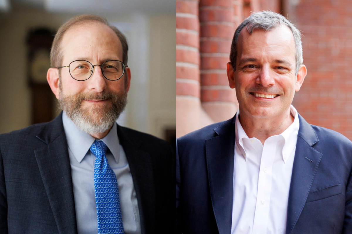 President Alan Garber and Provost John Manning